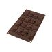 Silikomart 26.196.77.0065 SF 196 bakvorm multicavité thema liefde silicone bruin 32,5 x 17,5 x 2 cm