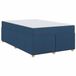 vidaXL Bedframe met matras Blauw 120 x 200 cm Stof