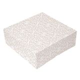 50 Thepack 50 stuks banketbakkers zonder venster 250 g/m2, 28 x 28 x 10 cm, wit, nano-micro