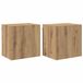 vidaXL TV Wandkasten Set van 2 Artisan Eiken Bewerkt Hout