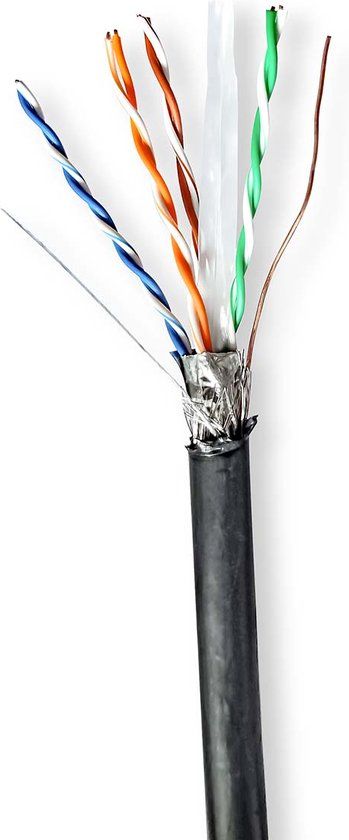 Nedis CCBG8598BK100S - Netwerkkabel - 100m - Zwart