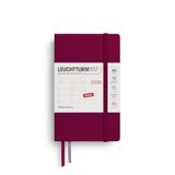 LEUCHTTURM1917 372724 weekkalender Pocket (A6) 2026, Port Red, Engels