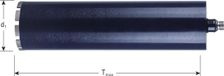 Rotec Diamantboor NAT 25x400x1/2 ring 1,8x9,0 blauw