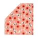 Marimekko Housse de couette Unikko 220x240 cm blanc cassé-corail-orange rouge-charbon