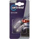 cartrend C5W Soffittenlamp, 2x, zilver