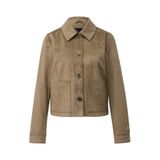 s.Oliver BLACK LABEL suèdelook imitatieleren jas - cognac