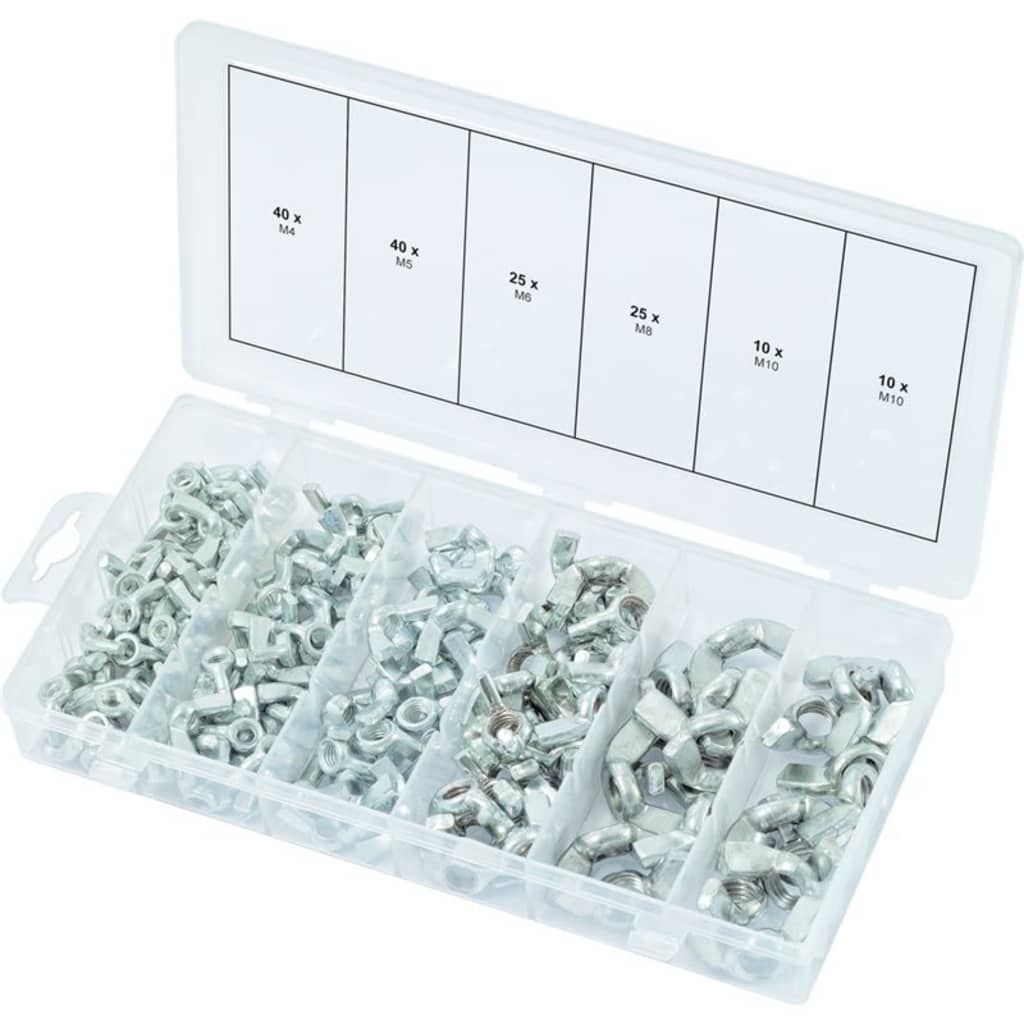 KSTools 150-delige Vloegelmoerenset M4-M10