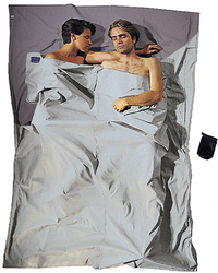 Cocoon TravelSheet Slaapzak Inlet dubbele maat katoen - grijs