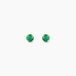 Boucles d'oreilles puces or jaune oxyde de zirconium