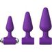 Baseks Ensemble de Bouchons Anaux Vibrants pour Débutant·e·s - Violet
