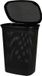Bathroom Solutions Panier à linge - noir - 60 litres - 37 x 46 x 60 cm - avec couvercle