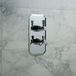Hudson Reed Earlham Mitigeur de douche thermostatique encastré – 1 fonction – Chromé – Art déco