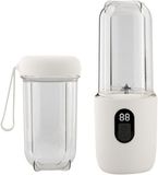 OEM Draagbare USB-blender voor smoothies en vers fruit - 16 messen - wit - 8,5 x 8,5 x 28,5 cm - ABS, geschikt voor thuis, op kantoor en onderweg