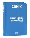 COMIX - Dagboek Mignon Plus dagkalender 16 maanden, schoolagenda 2026-2026, met vaste omslag, ideaal voor middelbare en middelbare school, 9 x 12,5 cm, lichtblauw