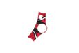 Puig 6960R zadelbescherming, rood