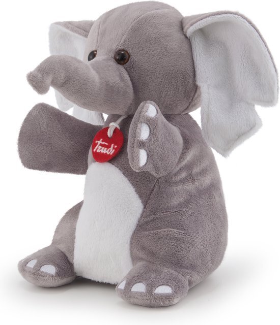 Trudi Knuffel Puppet Olifant 28 Cm Grijs