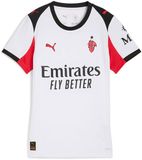 Puma AC Milan 25/26 Replica Weg Dames T-shirt Korte Mouwen Wit 2XS