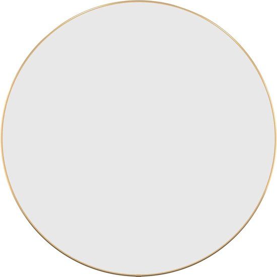 vidaXL Wandspiegel rond Ø60 cm goudkleurig