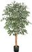 Ficus 150cm kunstplant, hoge kunstmatige ficusboom met pot, geschikt voor decoratie binnenshuis