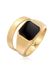KUZZOI - Ringenset - Heren - 925 Sterling Zilver - Vierkant - Gepolijst - Goud