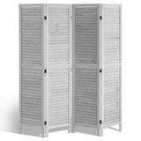 VEVOR Houten kamerverdeler, 4 panelen opvouwbaar privacyscherm, 166,9 cm hoge houten scheidingswand binnenshuis, draagbaar decoratiescherm, voor kamerscheiding, thuis, kantoor, restaurant en