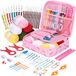 VynyQoo Haakset voor Beginners 62PCS met Cartoon Opbergtas