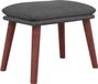 vidaXL Voetenbank 45x29,5x35 cm stof donkergrijs