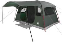 vidaXL Tunneltent 10-persoons Leger Groen Polyester en Staal