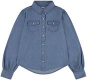 Levi's® Kids Full Western Denim Overhemd Met Lange Mouwen Blauw 12 Years Meisje
