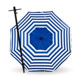 Strandparasol, model 200 cm, met spiraal en totale loopstang, 8 stangen, volledige bescherming tegen UV-stralen