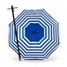 Strandparasol, model 200 cm, met spiraal en totale loopstang, 8 stangen, volledige bescherming tegen UV-stralen