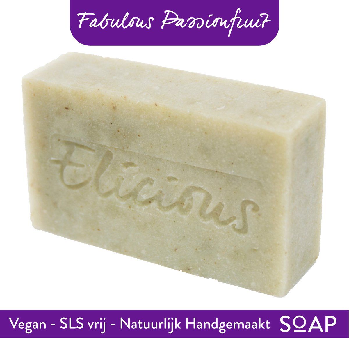 Elicious - Natuurlijke Zeep Passiefruit 100gr
