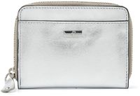 dR Amsterdam Mint Zip Around Portemonnee RFID Metallic Zilver