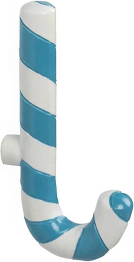 Bitten Candy Cane wandhaak - Turquoise