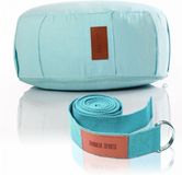 Gorilla Sports Yogaset - Yogakussen en yogariem - Zwart