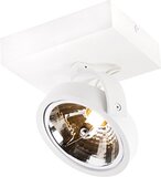 QAZQA Go - White Industrial Design Surface Spot - 15cm - 1 Light - Aluminum - G9
