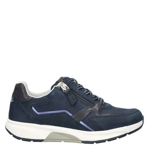 Gabor Rolling Soft suède sneakers donkerblauw