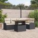 vidaXL Banc de jardin noir et crème