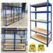Dayplus Étagère de rangement robuste de 180 cm Étagère d'atelier Étagère en métal Étagère de sous-sol Jusqu'à 875 kg