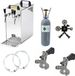 HAJUS AG Set complet - Tireuse à bière - Kontakt 40 - 2 robinets, 50 l/h - avec 2 x coupleur de fût type M