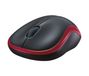 Logitech M185 RF Souris Optique Sans Fil Rouge