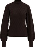 WE Fashion Dames gebreide trui met structuur