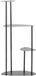 Mica Decorations Fonda Zwart - Plantenstandaard met Drie Plateaus - Metalen Plantenrek Industrieel Design - Plantensteun voor Kamerplanten - 47,5 x 27 x 100 cm - Zwart