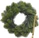 Couronne de Noël 50 cm - vert - avec pendentif/crochet doré - décoration de Noël