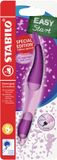 STABILO EASYoriginal 3D DreamWorld - Ergonomische rollerball - Linkshandig - Blauw inkt - Navulbaar - Roze