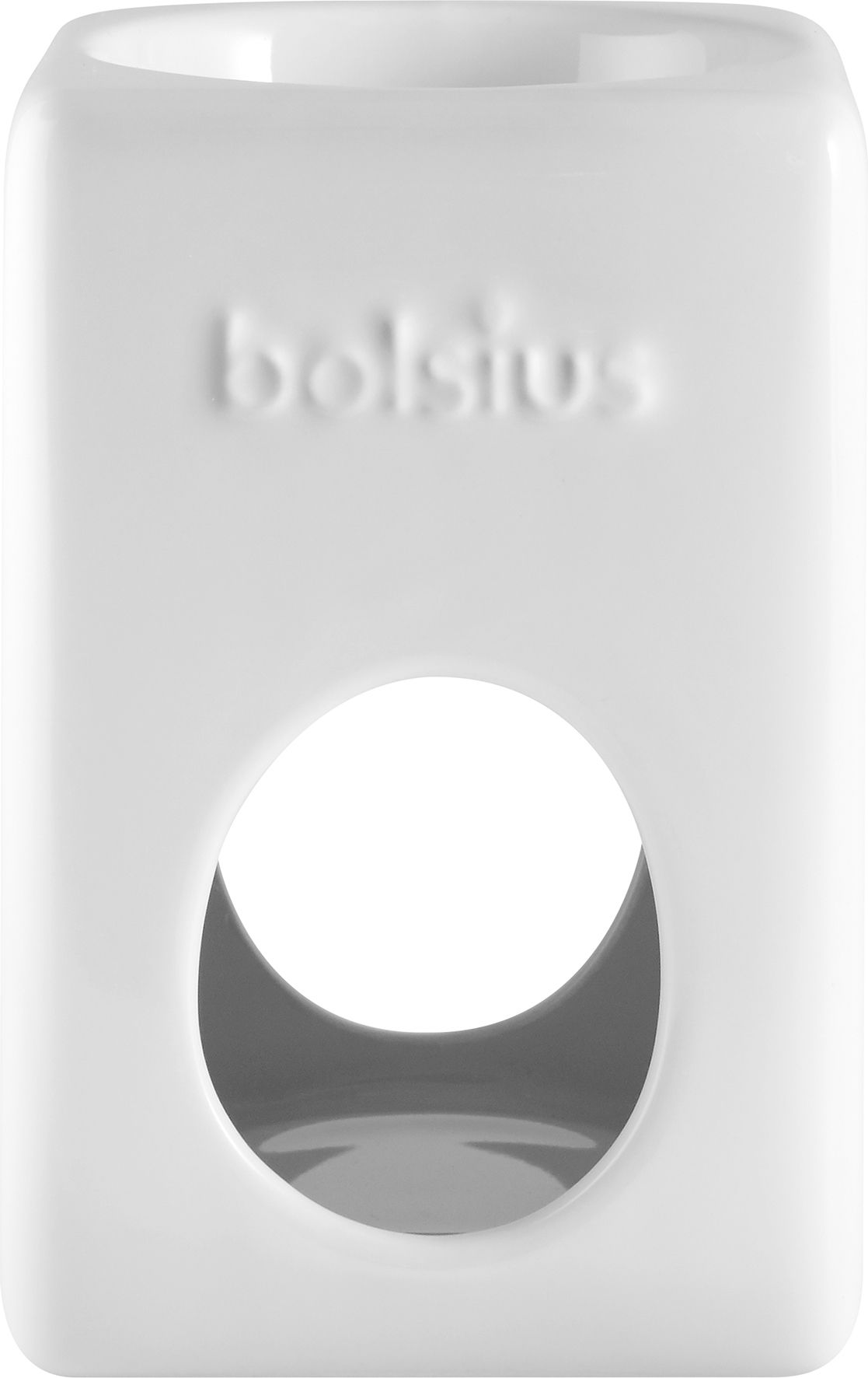 Bolsius Aromatic Brander Vierkant Wit - Terracotta/earthen aroma lamp - Ceramic - Square