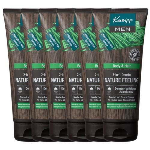 Kneipp Kneipp Man Nature Feeling 2-in-1 douchegel - 6 x 200 ml - voordeelverpakking