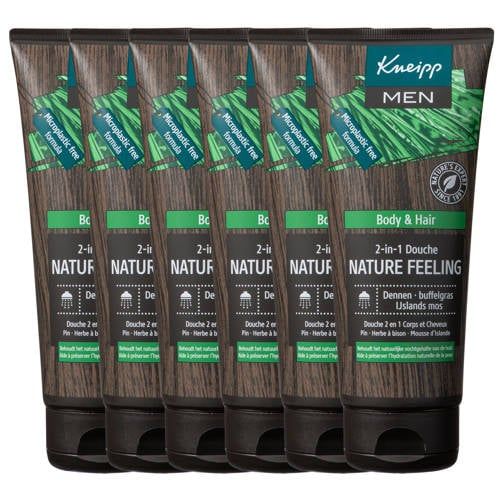 Kneipp Man Nature Feeling 2-in-1 Douchegel - 6 x 200 ml - Voordeelverpakking