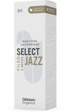 D'Addario Woodwinds Organic Select Jazz Baritonsaxofoonriet, 3 Hard, 5-pack