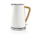 Bouilloire Nedis - 1,7 l - Blanc - 2200W - Inox - Sans fil